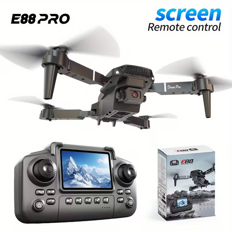 Drone E88 Pro Para principiantes con cámara 4k HD para maniobras gran oferta 100% original.