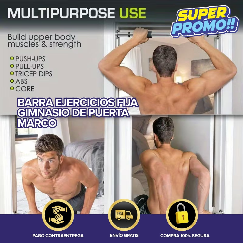 Barra Ejercicios Fija Gimnasio para Marco de puerta entrenamiento en casa