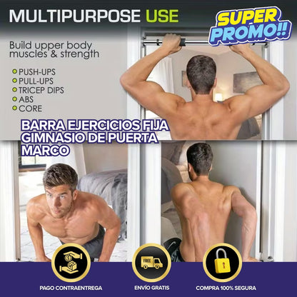 Barra Ejercicios Fija Gimnasio para Marco de puerta entrenamiento en casa