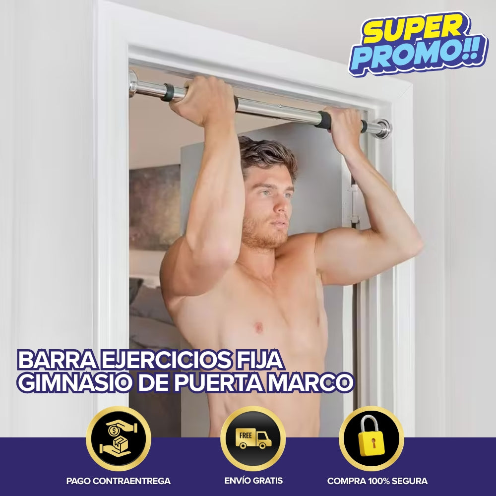 Barra Ejercicios Fija Gimnasio para Marco de puerta entrenamiento en casa