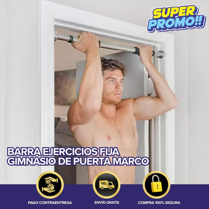Barra Ejercicios Fija Gimnasio para Marco de puerta entrenamiento en casa