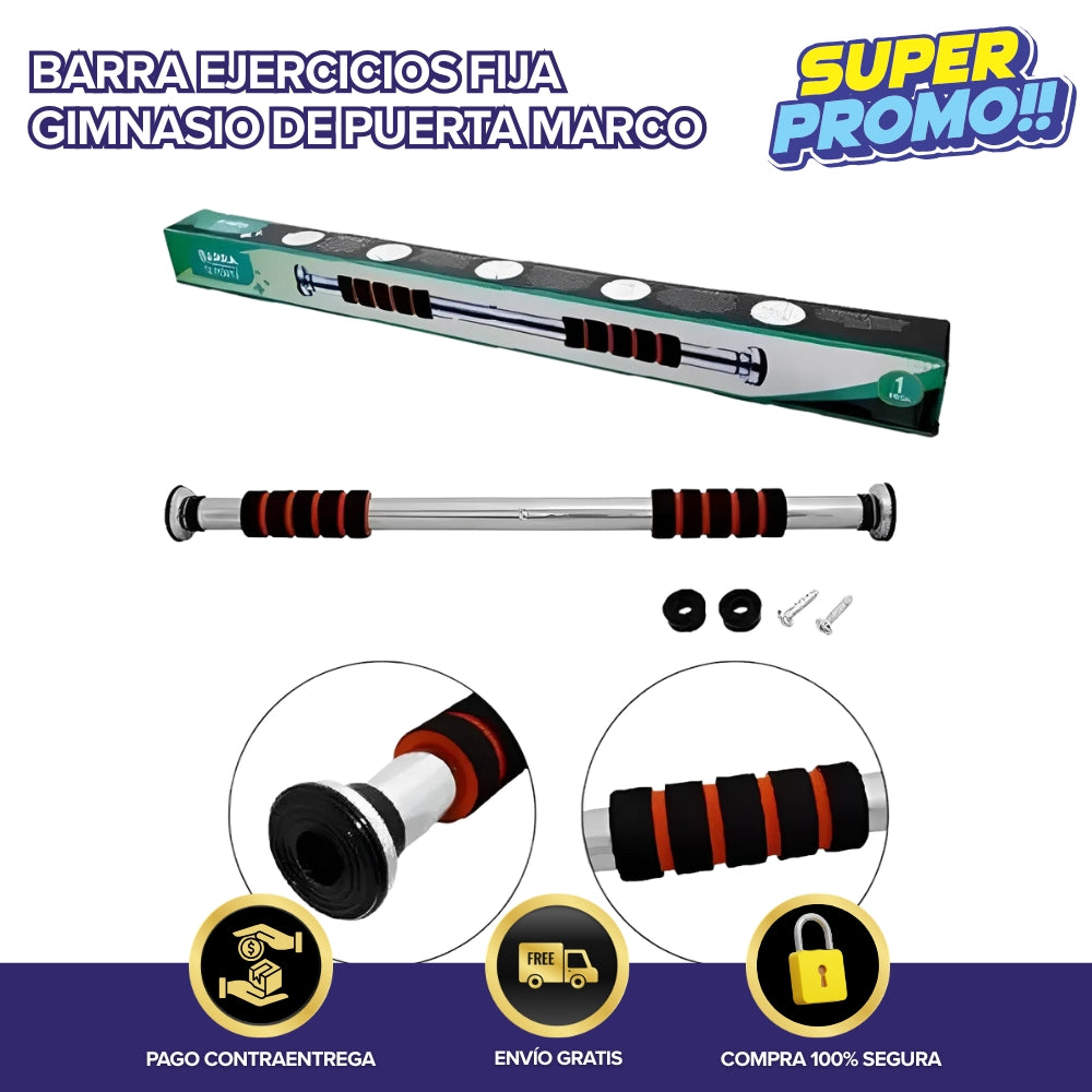 Barra Ejercicios Fija Gimnasio para Marco de puerta entrenamiento en casa